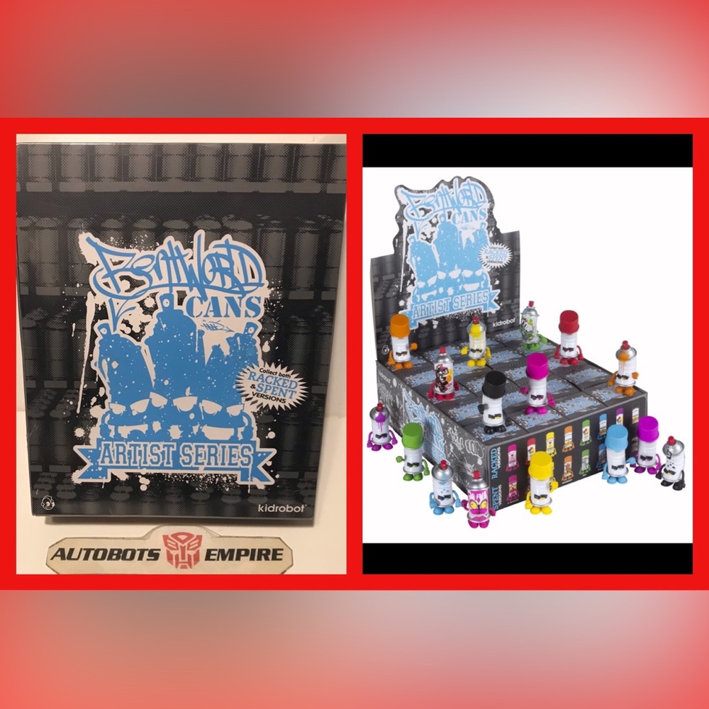 KIDROBOT MAD X BENTWORLD SPRAY CANS ARTIST SERIES 1 VINYL FIGURE SET Supreme Toy